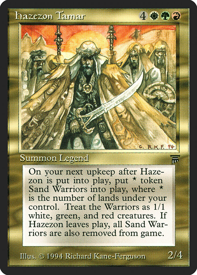 Bekræftelse En god ven ekstensivt Hazezon Tamar · Legends (LEG) #230 · Scryfall Magic The Gathering Search
