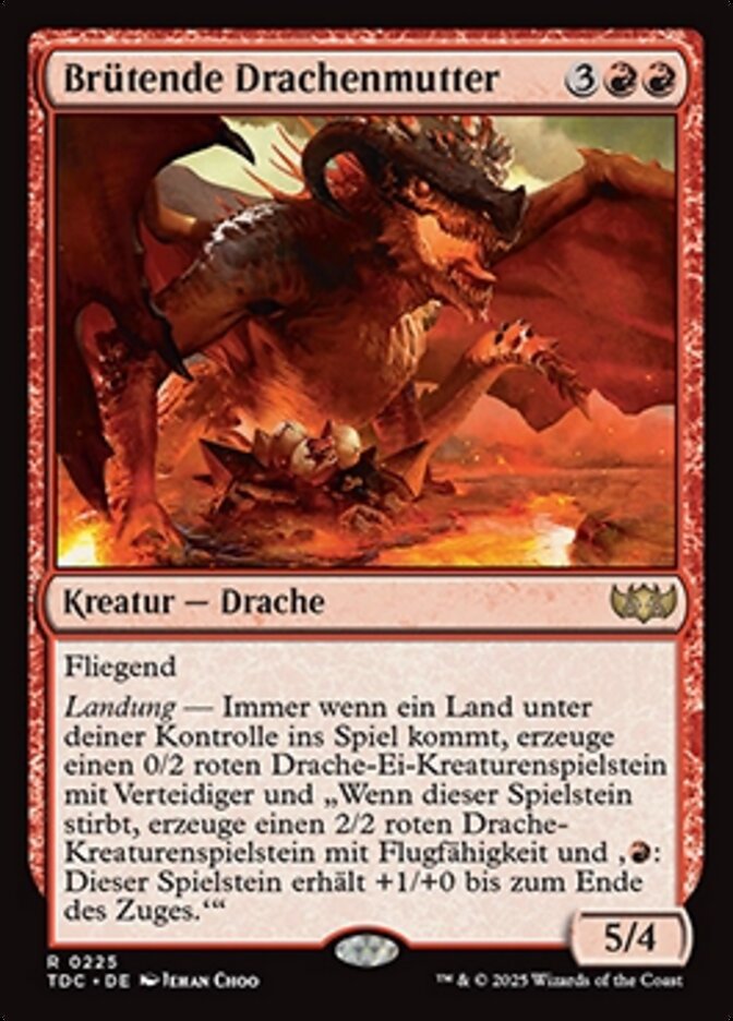 Brütende Drachenmutter