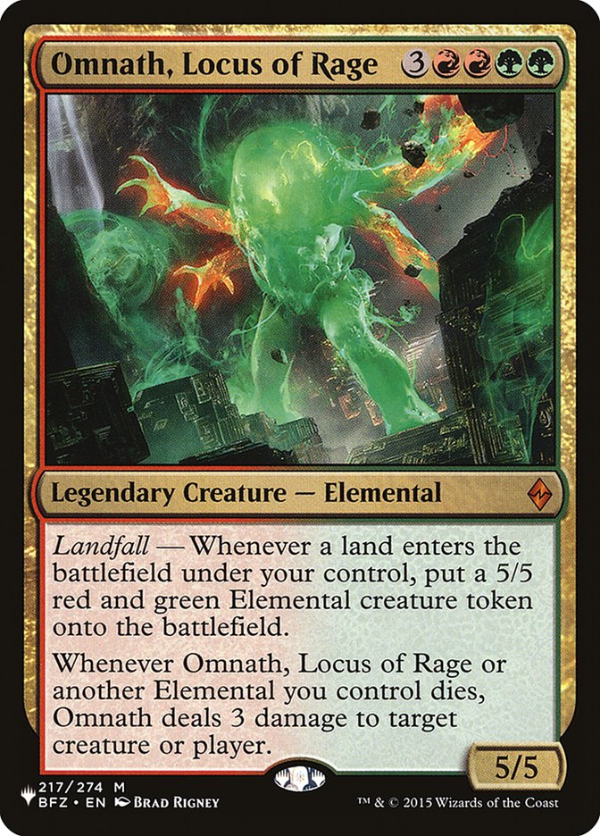 Omnath, Locus of Rage (The List #BFZ-217)