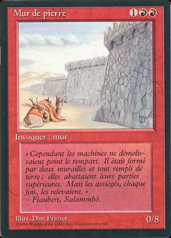 Wall of Stone (Foreign Black Border #184)