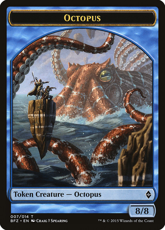 Octopus (Battle for Zendikar Tokens #7)