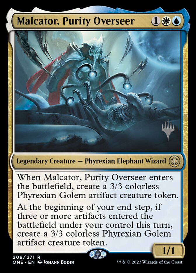 Malcator, Purity Overseer (Phyrexia: All Will Be One Promos #208p)