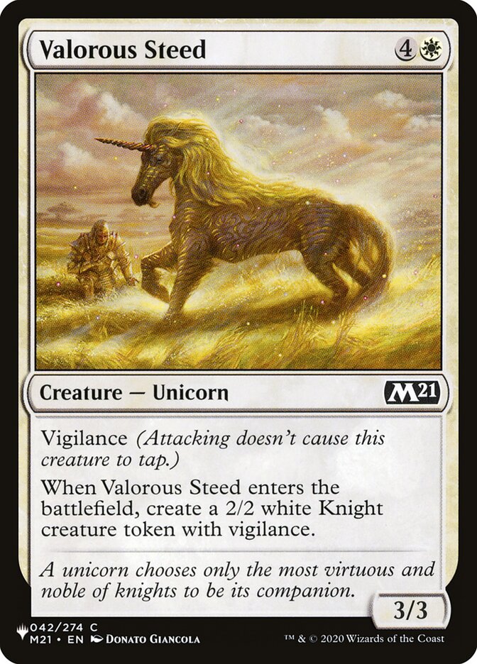 Valorous Steed (The List #M21-42)