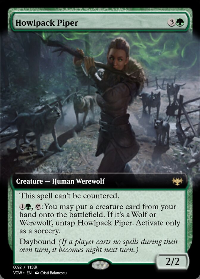 Howlpack Piper // Wildsong Howler (Magic Online Promos #95425)