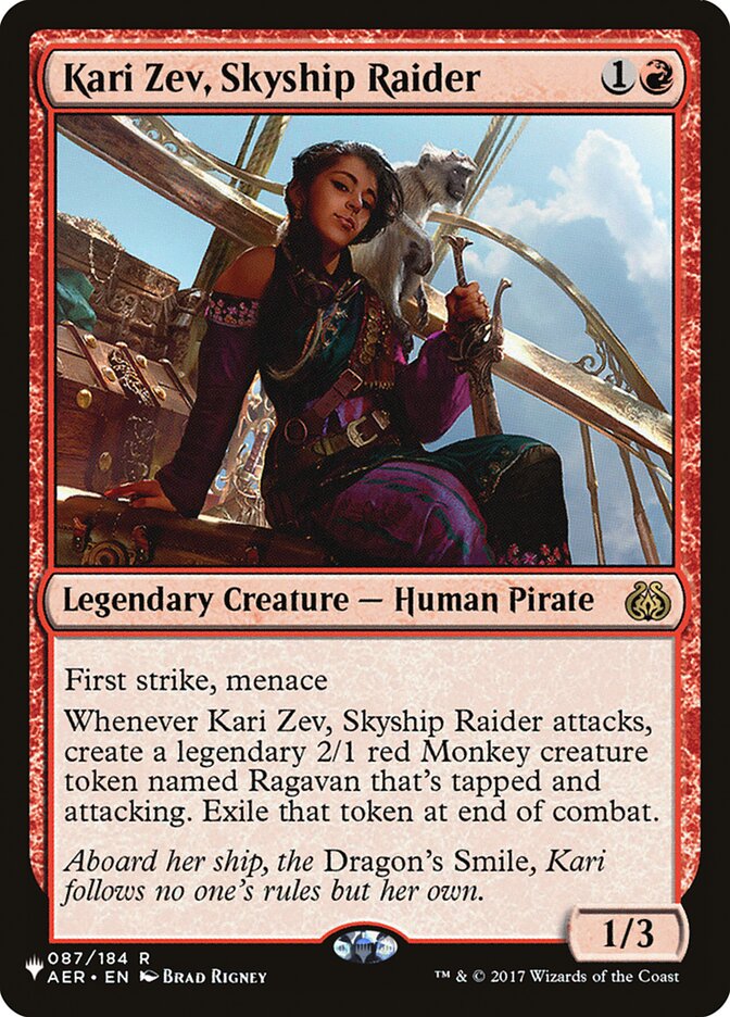Kari Zev, Skyship Raider (The List #AER-87)