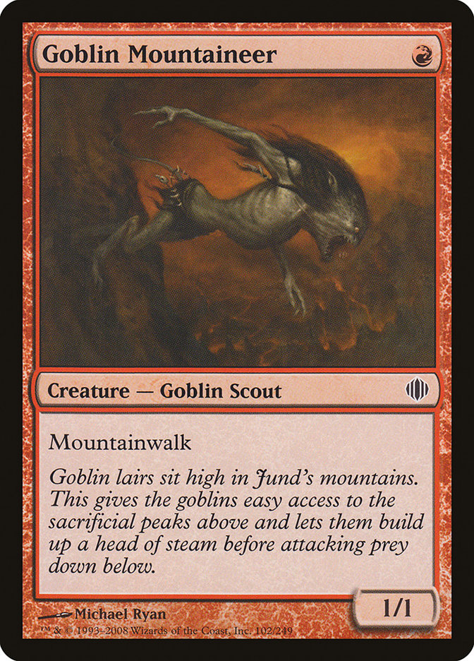 Goblin Mountaineer (Shards of Alara #102)