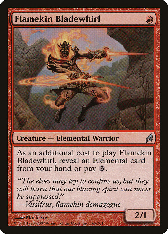 Flamekin Bladewhirl (Lorwyn #165)