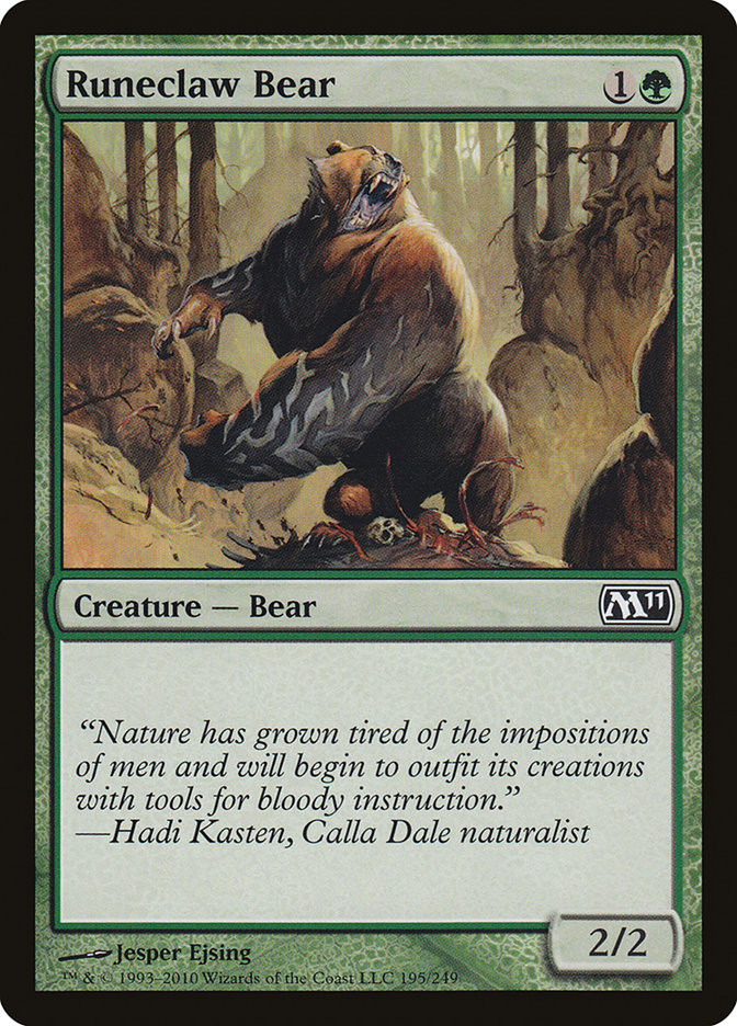 Runeclaw Bear (Magic 2011 #195)