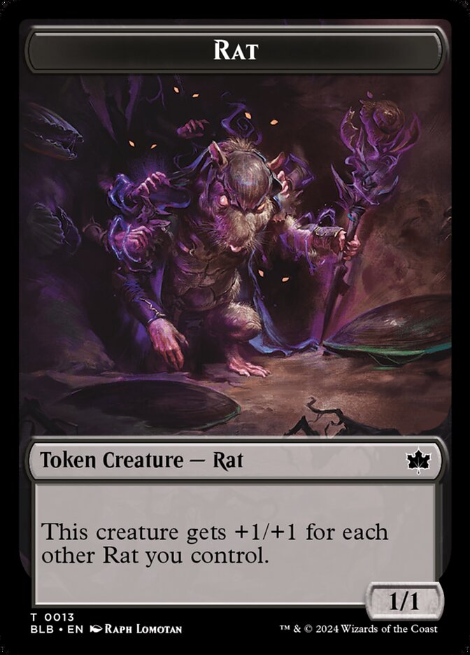 Rat (Bloomburrow Tokens #13)