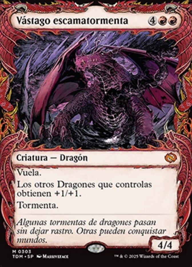 Vástago escamatormenta