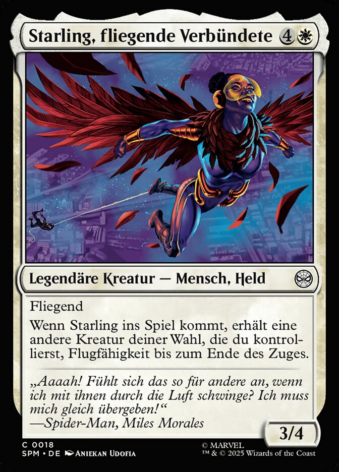 Starling, fliegende Verbündete