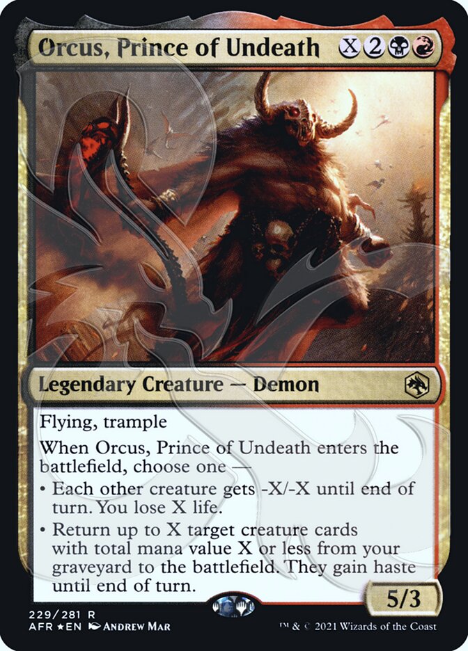 Orcus, Prince of Undeath (Adventures in the Forgotten Realms Promos #229a)