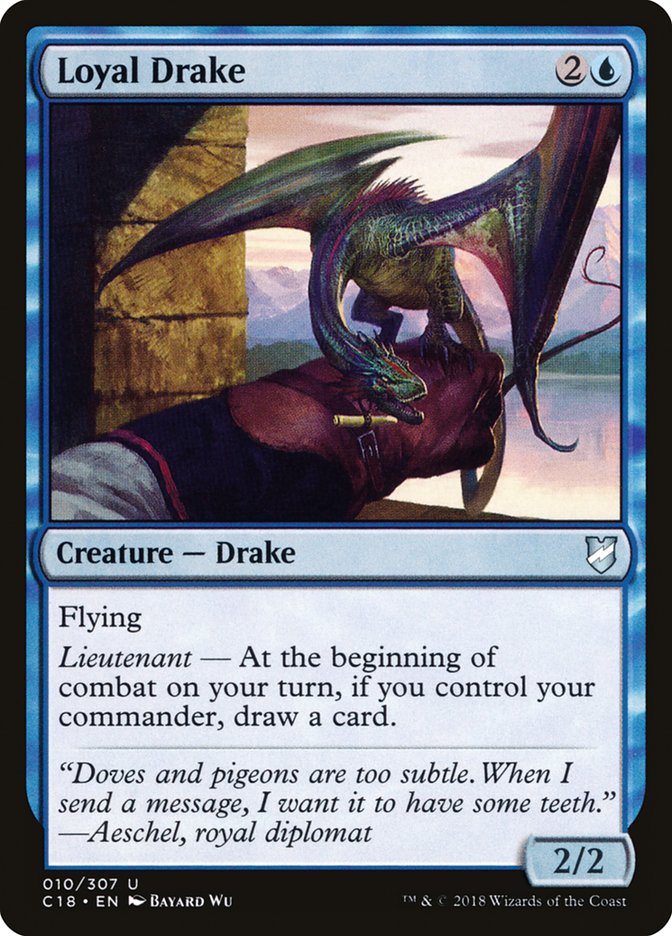 Loyal Drake (Commander 2018 #10)