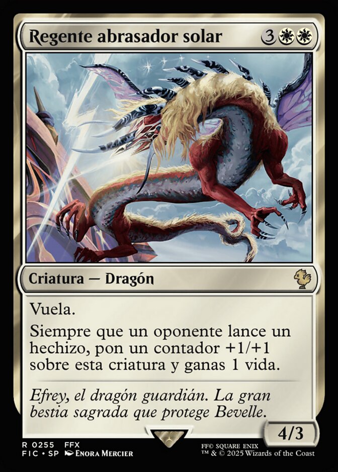 Regente abrasador solar