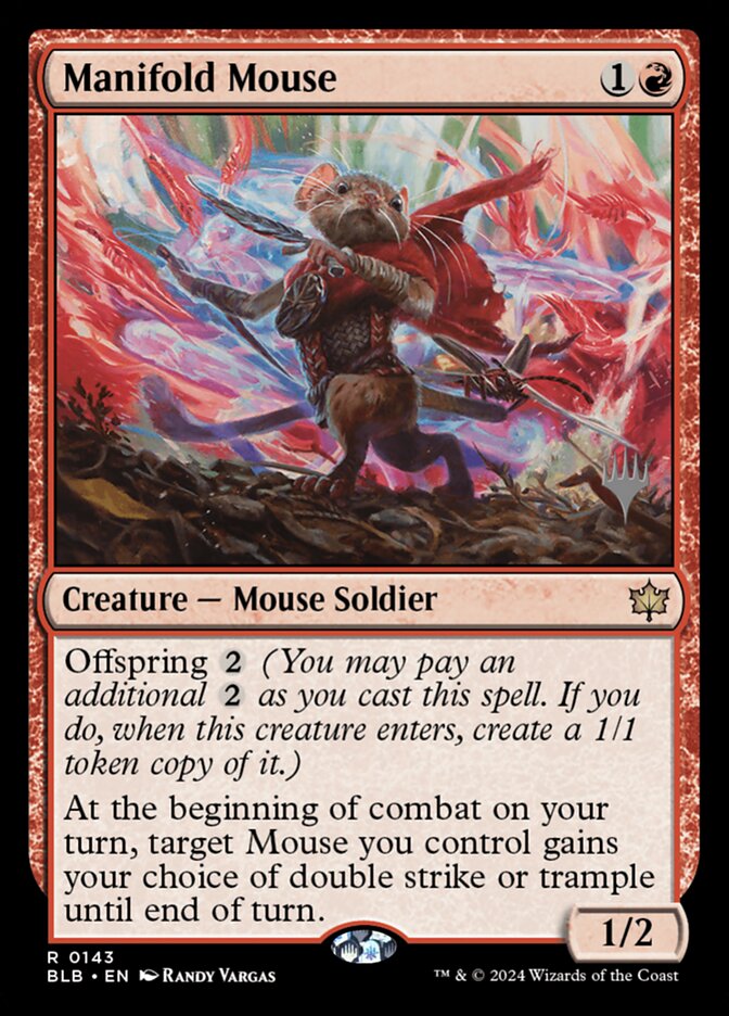 Manifold Mouse (Bloomburrow Promos #143p)