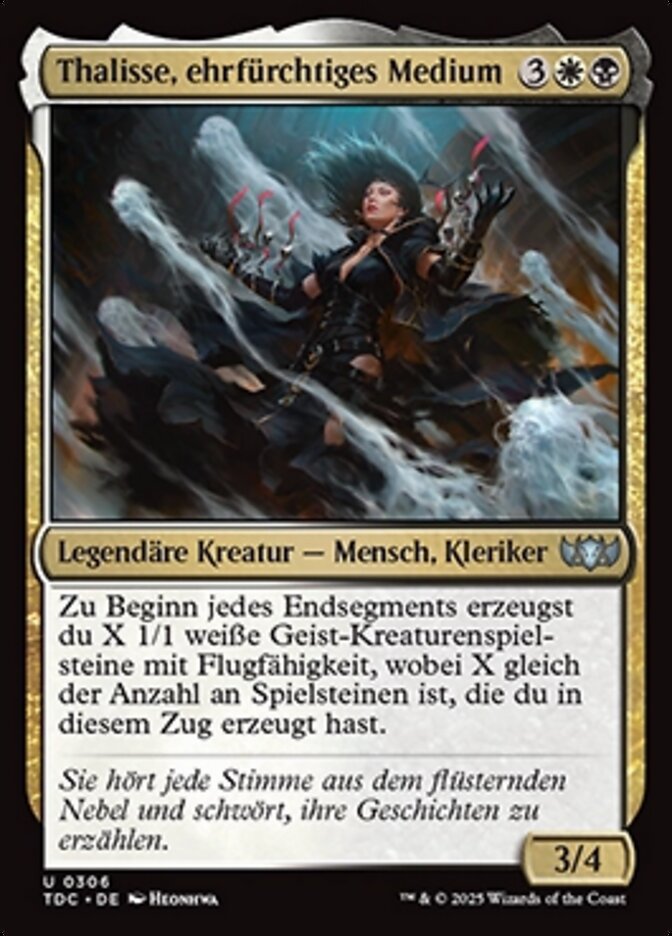 Thalisse, ehrfürchtiges Medium