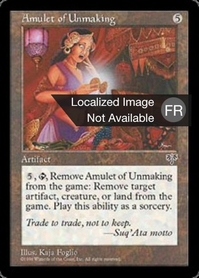 Amulet of Unmaking (Mirage #293)