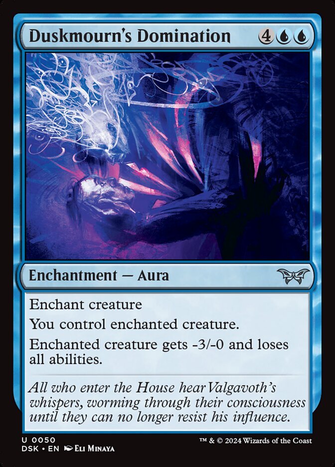 MTG Duskmourn – All Monoblue Cards Revealed