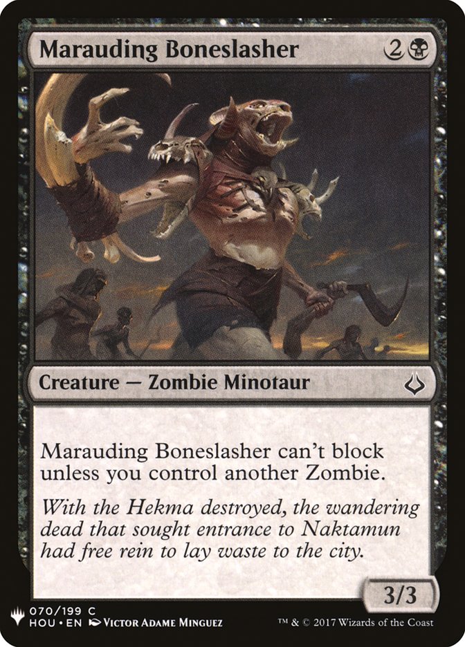 Marauding Boneslasher (The List #HOU-70)