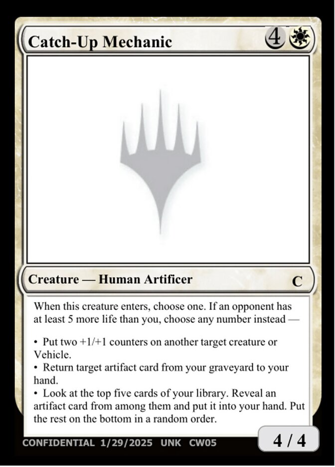Catch-Up Mechanic MTG card