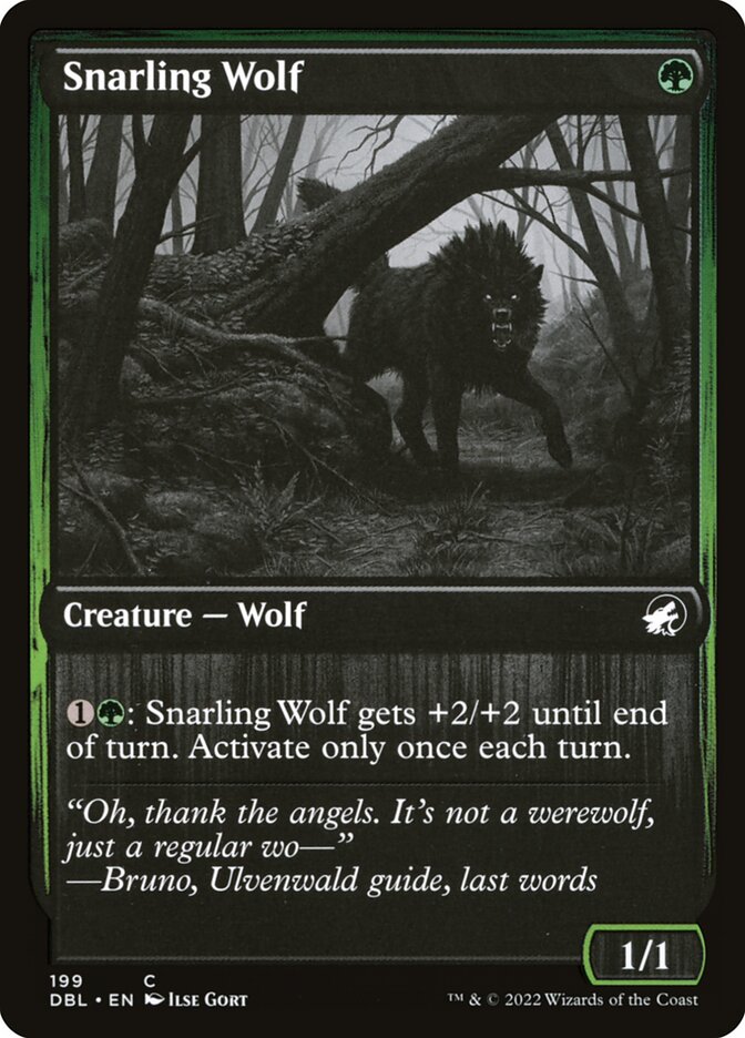 Snarling Wolf (Innistrad: Double Feature #199)