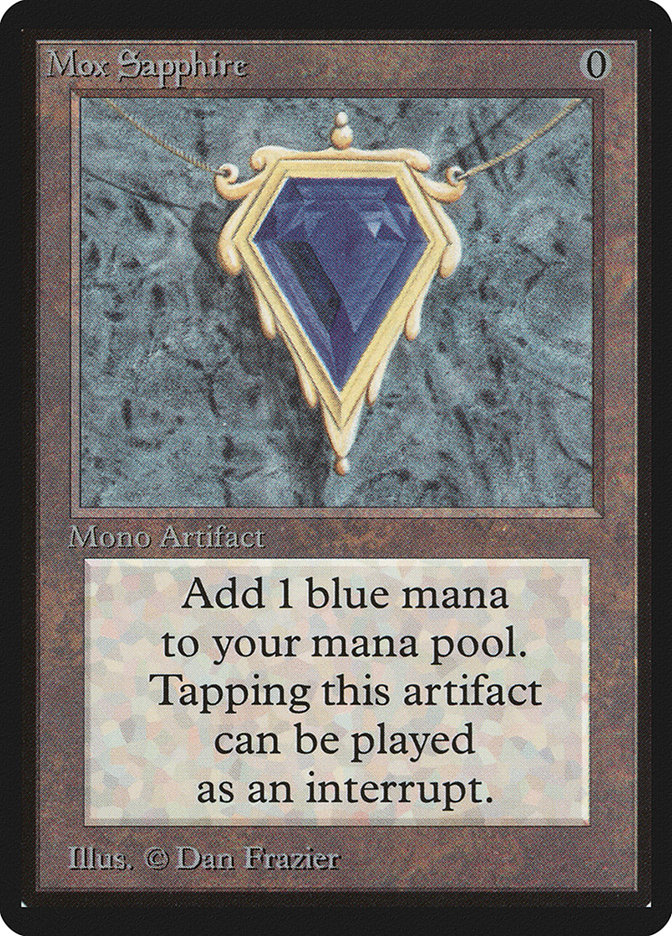 Mox Sapphire · Limited Edition Beta (LEB) #266 · Scryfall Magic 