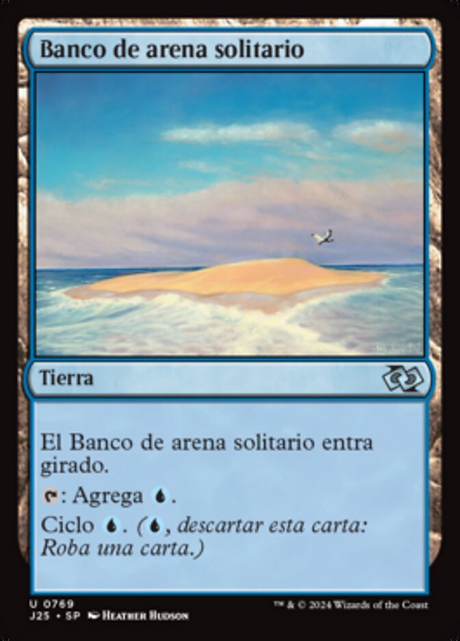 Banco de arena solitario