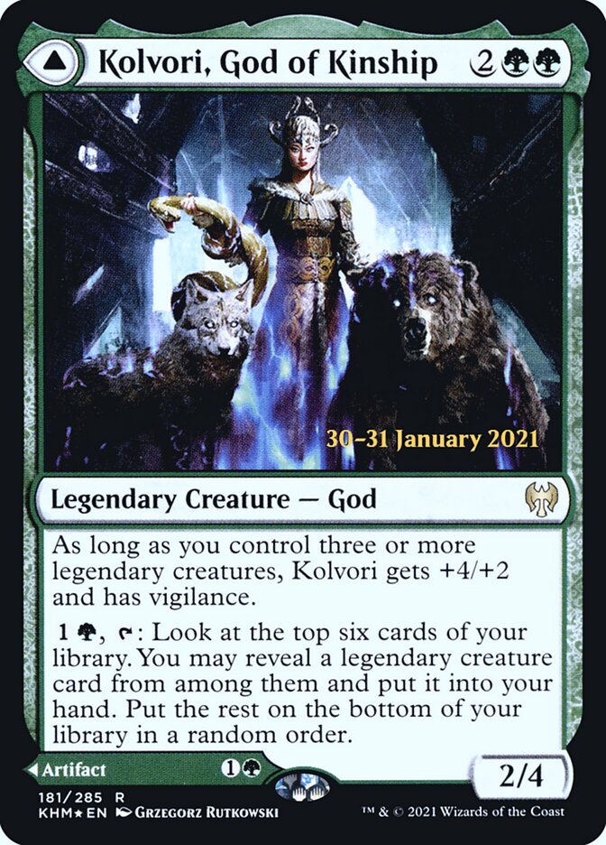 Kolvori, God of Kinship // The Ringhart Crest (Kaldheim Promos #181s)