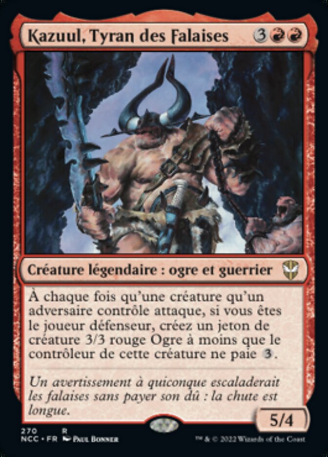 Kazuul, Tyrant of the Cliffs (New Capenna Commander #270)