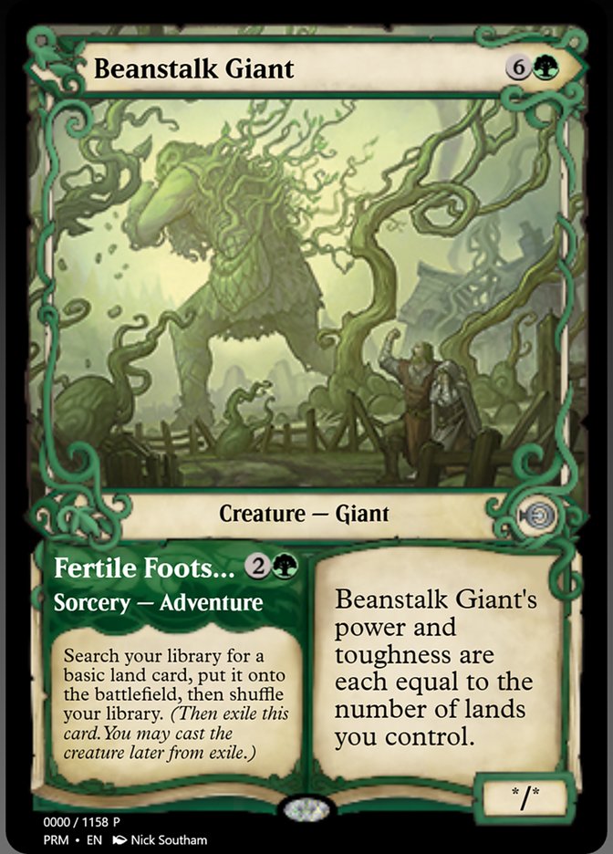 Beanstalk Giant // Fertile Footsteps (Magic Online Promos #78786)