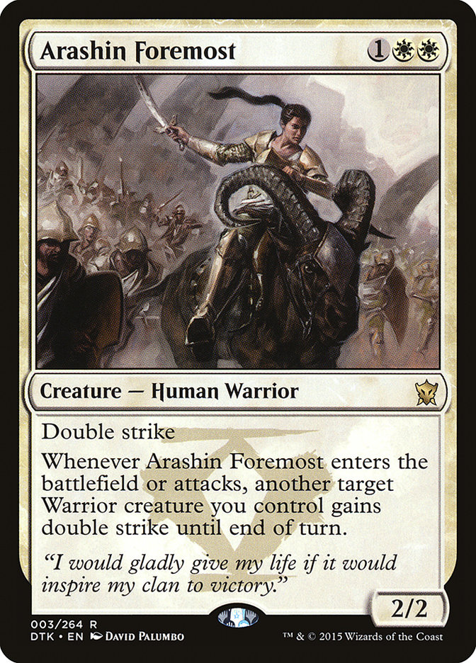 Arashin Foremost (Dragons of Tarkir #3)