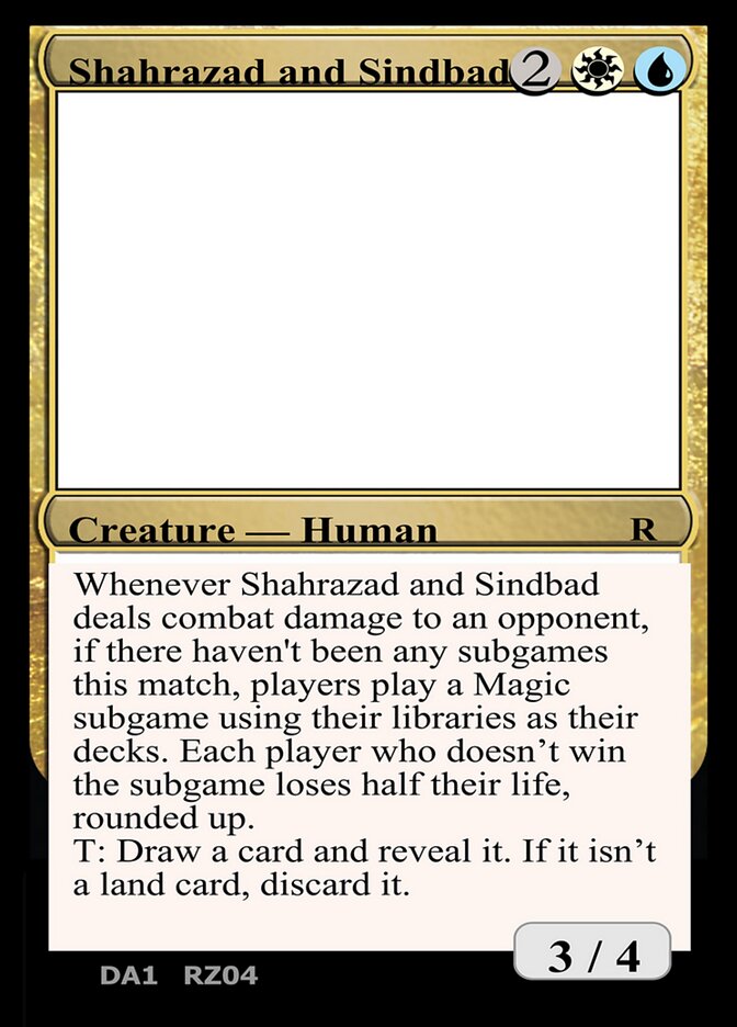 Shahrazad and Sindbad