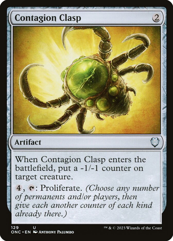 Contagion Clasp (Phyrexia: All Will Be One Commander #129)