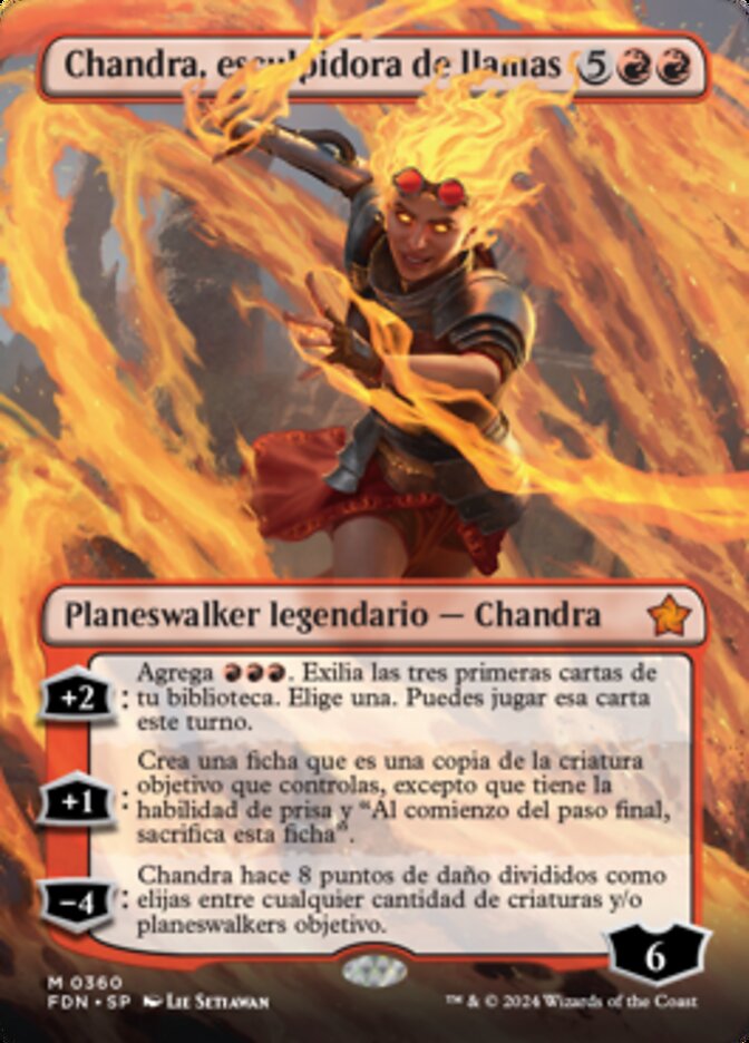 Chandra, esculpidora de llamas