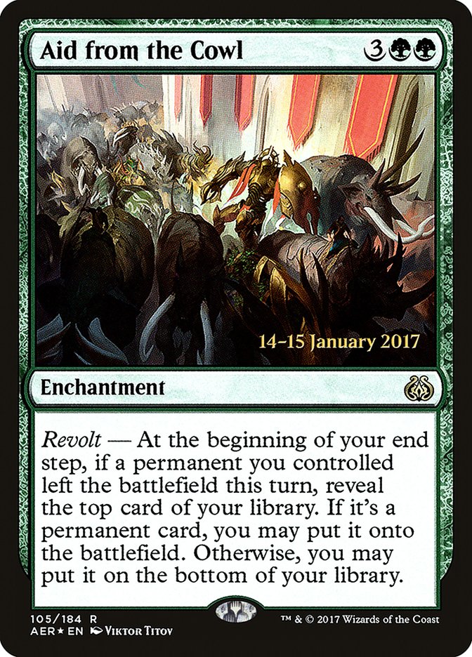 Aid from the Cowl (Aether Revolt Promos #105s)