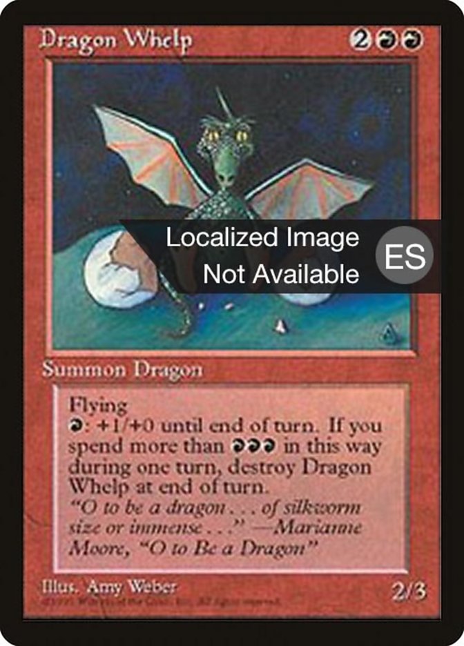 Dragon Whelp (Fourth Edition Foreign Black Border #186)