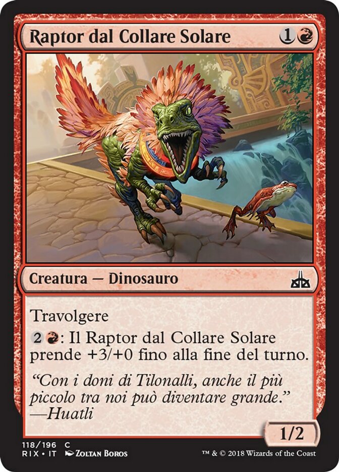 Sun-Collared Raptor (Rivals of Ixalan #118)