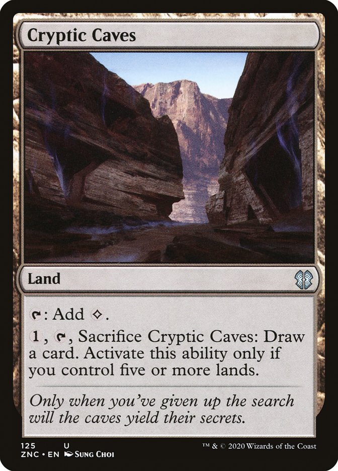 Cryptic Caves (Zendikar Rising Commander #125)