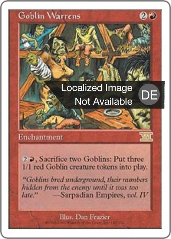Goblin Warrens (Classic Sixth Edition #187)