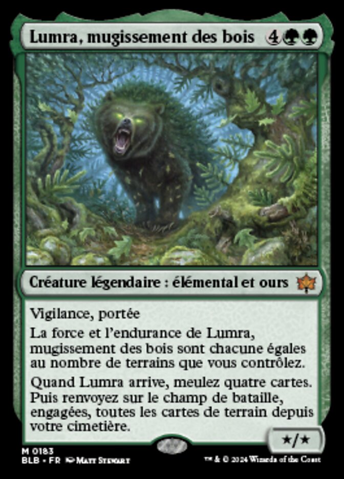 Lumra, Bellow of the Woods (Bloomburrow #183)