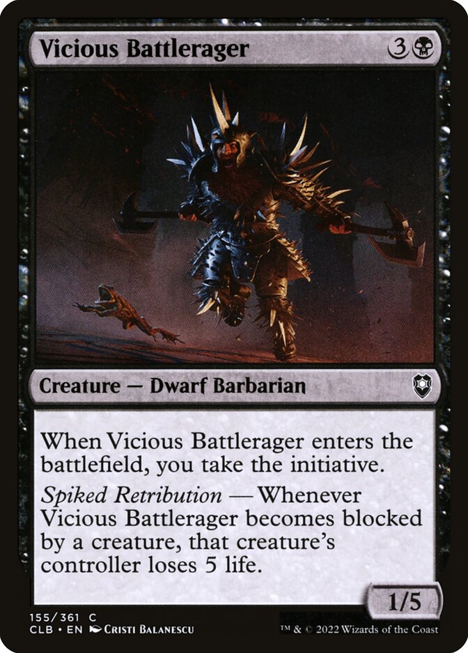 Vicious Battlerager (Commander Legends: Battle for Baldur's Gate #155)