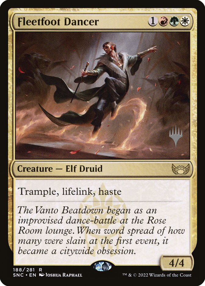Fleetfoot Dancer (Streets of New Capenna Promos #188p)