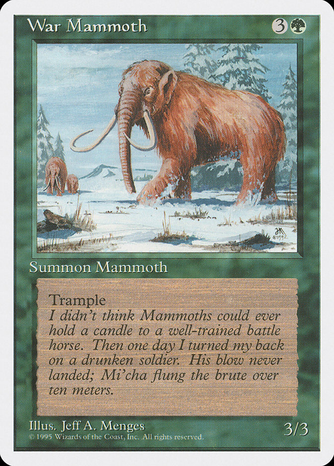 War Mammoth (Fourth Edition #286)