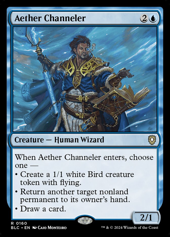 Aether Channeler (Bloomburrow Commander #160)