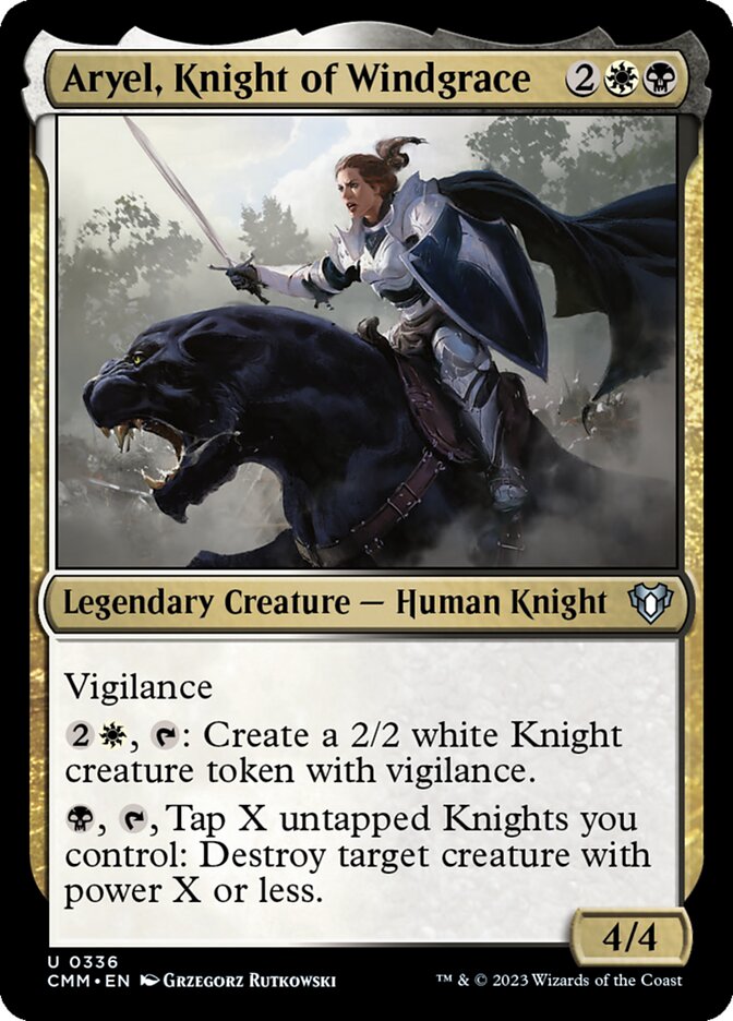 Aryel, Knight of Windgrace (Commander Masters #336)