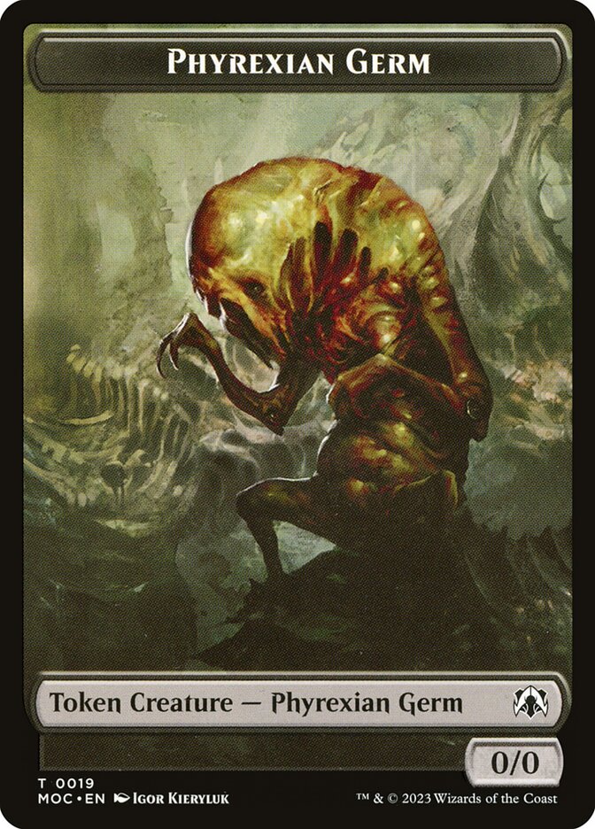 Phyrexian Germ (March of the Machine Commander Tokens #19)
