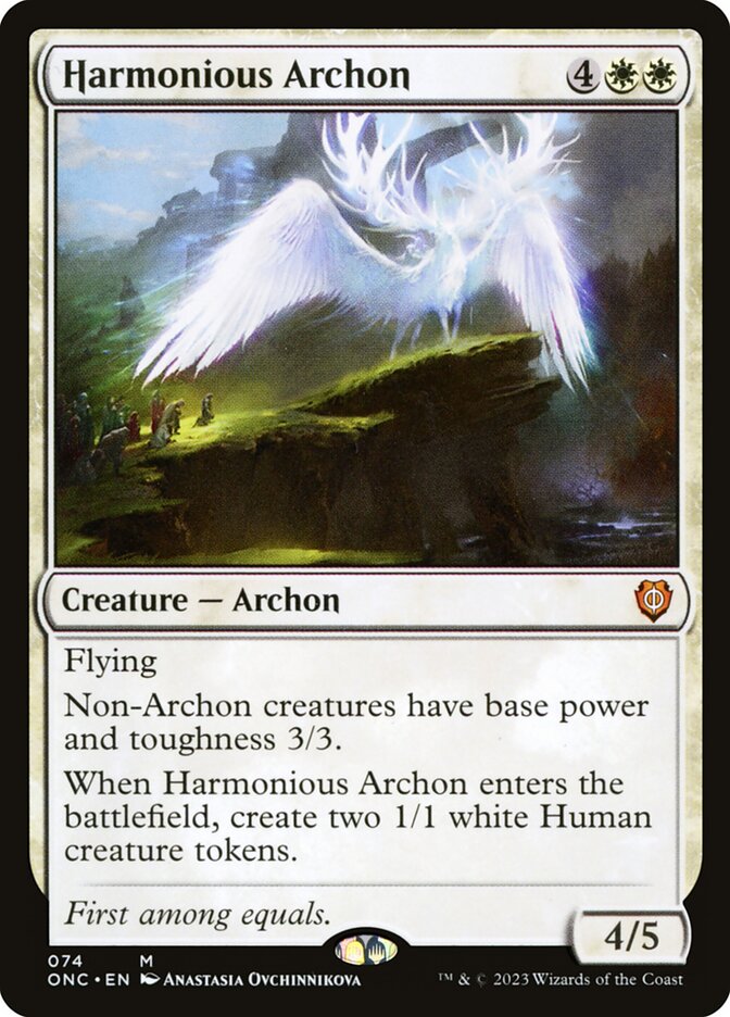 Harmonious Archon (Phyrexia: All Will Be One Commander #74)