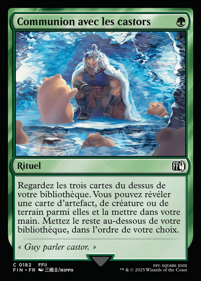 Communion avec les castors