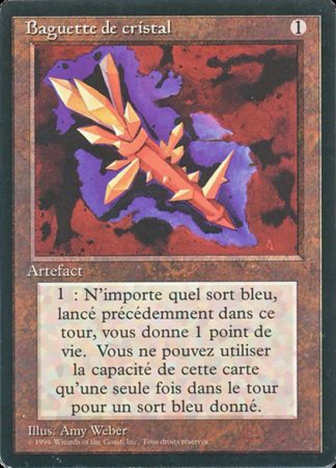 Baguette de cristal (Crystal Rod) · Foreign Black Border (FBB) #242 ·  Scryfall Magic The Gathering Search