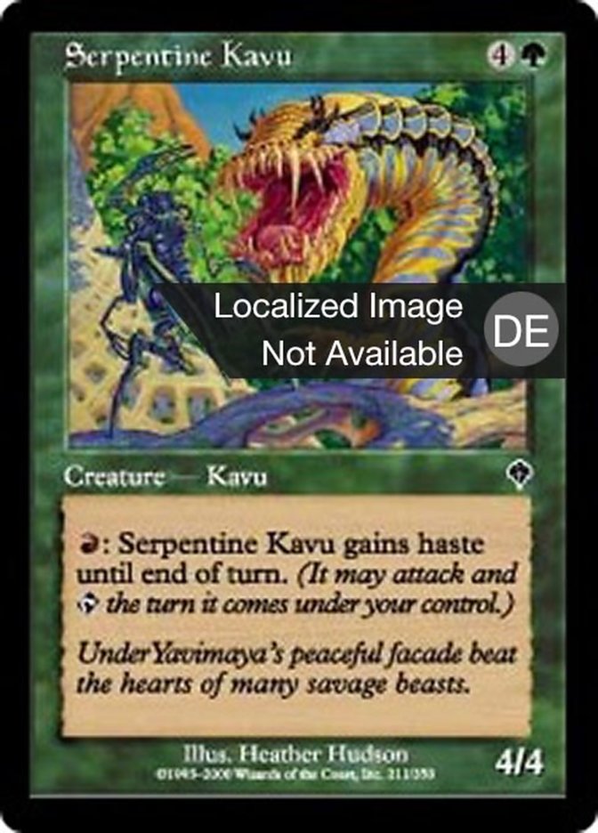 Serpentine Kavu (Invasion #211)